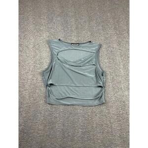 PrettyLittleThing Women's Sleeveless Cut-Out Crop Top Size Small‎